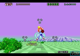 Image in-game du jeu Space Harrier sur Sega 32X