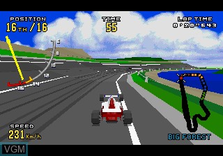Image in-game du jeu Virtua Racing Deluxe sur Sega 32X