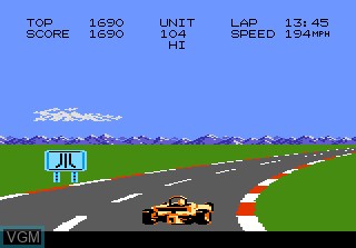 Image in-game du jeu Pole Position II sur Atari 7800