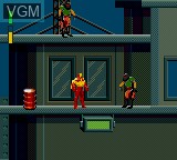 Image in-game du jeu Iron Man / X-O Manowar in Heavy Metal sur Sega Game Gear