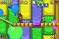 Image in-game du jeu Aero the Acro-bat sur Nintendo GameBoy Advance