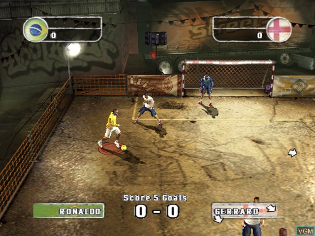 Image in-game du jeu FIFA Street 2 sur Nintendo GameCube
