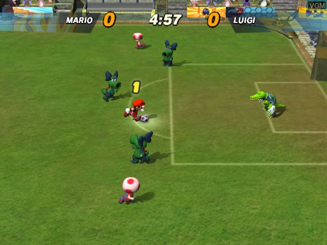 Image in-game du jeu Super Mario Strikers sur Nintendo GameCube
