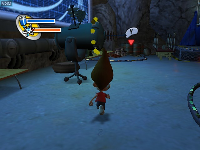 Image in-game du jeu Adventures of Jimmy Neutron Boy Genius - Attack of the Twonkies sur Nintendo GameCube