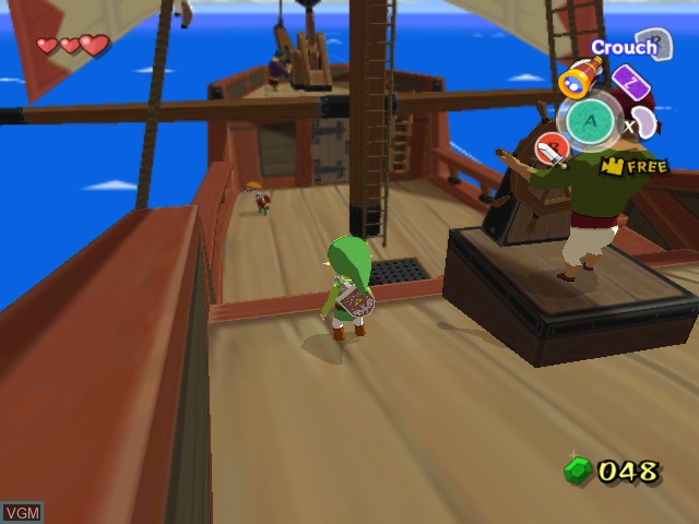 Image in-game du jeu Legend of Zelda, The - The Wind Waker / Legend of Zelda, The - Ocarina of Time / Master Quest sur Nintendo GameCube