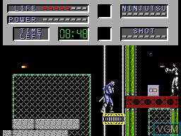 Image in-game du jeu Cyber Shinobi, The sur Sega Master System