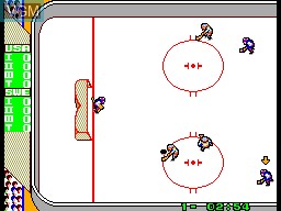 Image in-game du jeu Great Ice Hockey sur Sega Master System