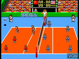 Image in-game du jeu Great Volleyball sur Sega Master System