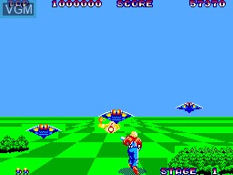 Image in-game du jeu Space Harrier sur Sega Master System