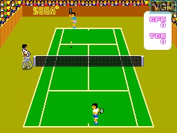 Image in-game du jeu Super Tennis sur Sega Master System