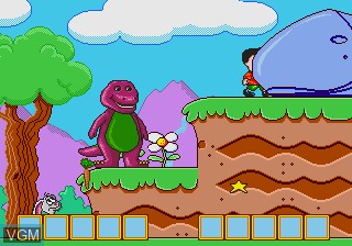 Image in-game du jeu Barney's Hide & Seek Game sur Sega Megadrive