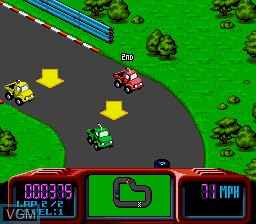 Image in-game du jeu Championship Pro-Am sur Sega Megadrive