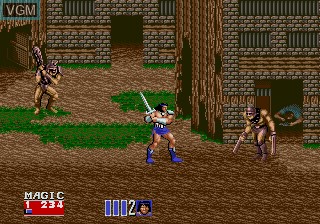 Image in-game du jeu Golden Axe II sur Sega Megadrive