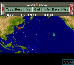 Image in-game du jeu P.T.O. - Pacific Theater of Operations sur Sega Megadrive