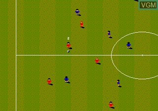 Image in-game du jeu Sensible Soccer - European Champions sur Sega Megadrive