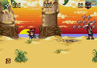 Image in-game du jeu Zero the Kamikaze Squirrel sur Sega Megadrive