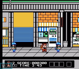Image in-game du jeu Daiku no Gen-San 2 - Akage no Dan no Gyakushuu sur Nintendo NES