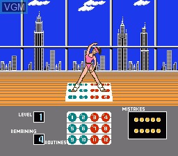 Image in-game du jeu Dance Aerobics sur Nintendo NES
