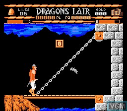 Image in-game du jeu Dragon's Lair sur Nintendo NES