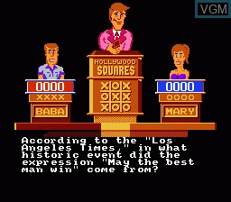 Image in-game du jeu Hollywood Squares sur Nintendo NES