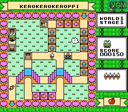Image in-game du jeu Kero Kero Keroppi no Daibouken sur Nintendo NES