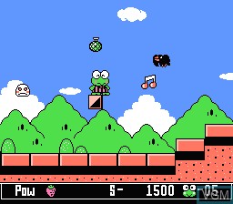Image in-game du jeu Kero Kero Keroppi no Daibouken 2 - Donuts Ike ha Oosawagi! sur Nintendo NES