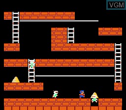 Image in-game du jeu Lode Runner sur Nintendo NES