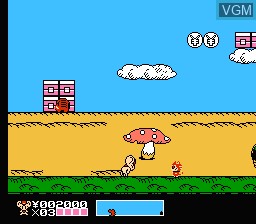 Image in-game du jeu Mappy Kids sur Nintendo NES