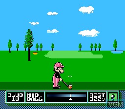 Image in-game du jeu NES Open Tournament Golf sur Nintendo NES