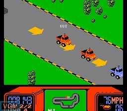 Image in-game du jeu R.C. Pro-Am sur Nintendo NES