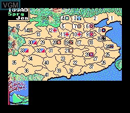 Image in-game du jeu Romance of the Three Kingdoms II sur Nintendo NES