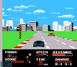 Image in-game du jeu Chase H.Q. sur Nintendo NES