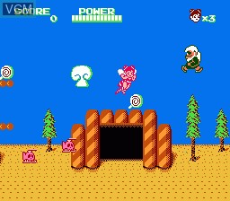 Image in-game du jeu Takahashi Meijin no Bug-tte Honey sur Nintendo NES