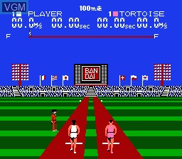 Image in-game du jeu World Class Track Meet sur Nintendo NES
