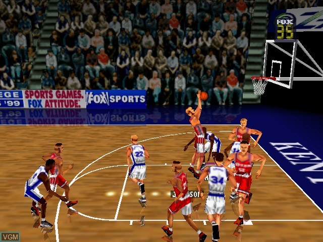 Image in-game du jeu Fox Sports College Hoops '99 sur Nintendo 64