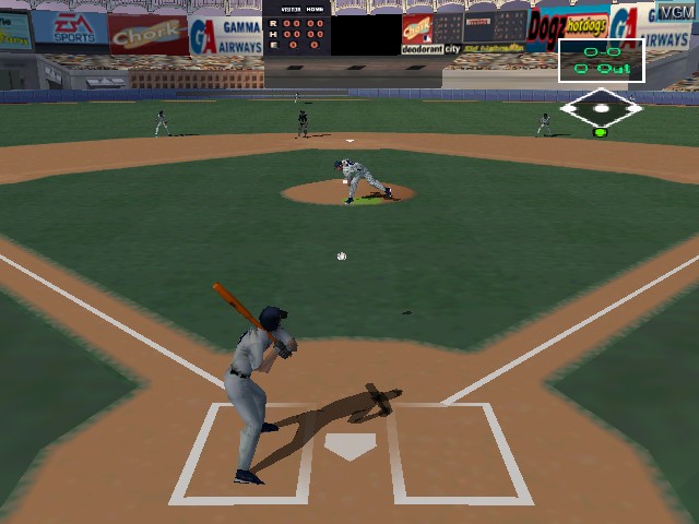 Image in-game du jeu Triple Play 2000 sur Nintendo 64