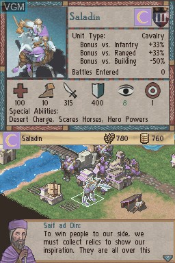 Image in-game du jeu Age of Empires - The Age of Kings sur Nintendo DS