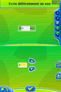 Image in-game du jeu Adi l'Entraîneur - Mathématiques, Français CE1-CE2 sur Nintendo DS