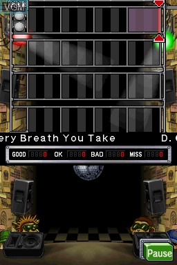 Image in-game du jeu Jam with the Band sur Nintendo DS
