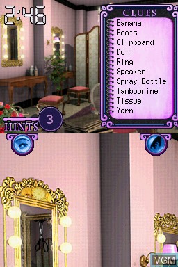 Image in-game du jeu Nancy Drew - The Model Mysteries sur Nintendo DS