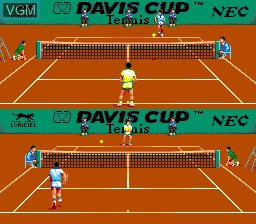Image in-game du jeu Davis Cup Tennis sur NEC PC Engine
