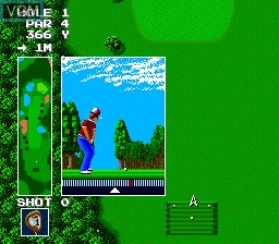Image in-game du jeu Power Golf sur NEC PC Engine