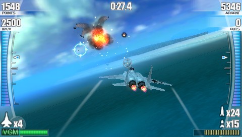 Image in-game du jeu After Burner - Black Falcon sur Sony PSP
