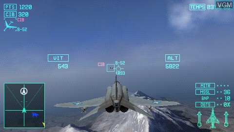 Image in-game du jeu Ace Combat X - Skies of Deception sur Sony PSP