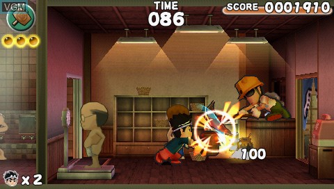 Image in-game du jeu Hammerin' Hero sur Sony PSP