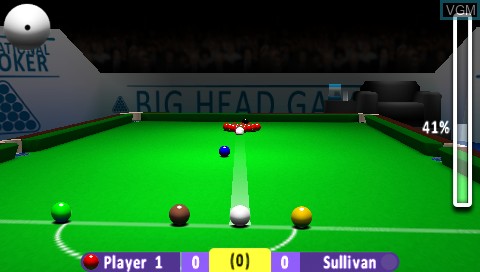 Image in-game du jeu International Snooker sur Sony PSP