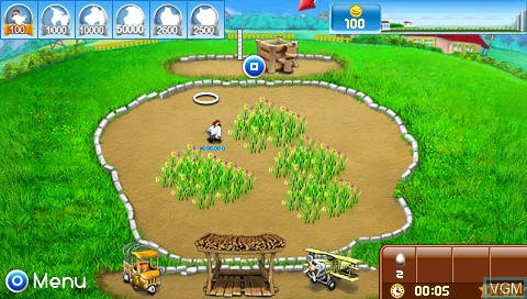 Image in-game du jeu Farm Frenzy 2 - Pizza Party sur Sony PSP