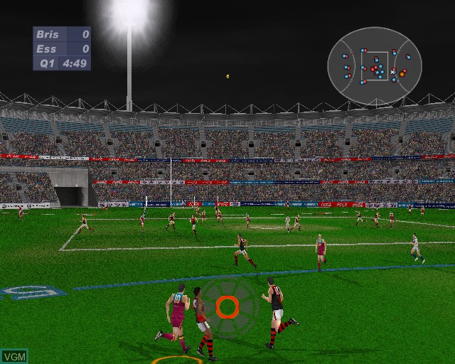 Image in-game du jeu AFL Live 2003 sur Sony Playstation 2