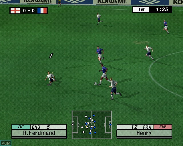 Image in-game du jeu International Superstar Soccer 3 sur Sony Playstation 2