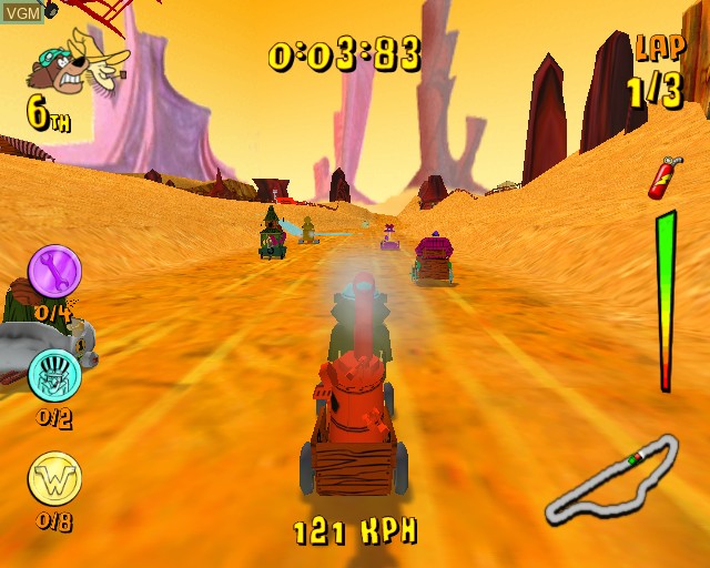 Image in-game du jeu Wacky Races - Mad Motors sur Sony Playstation 2